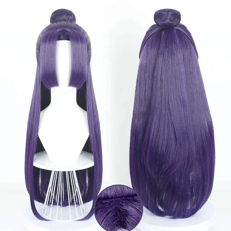 วิกผมยาวสีม่วงแบบมีผมช่อพองติดหูแมว รุ่น Whisper Of The Drug Girl ของ Renshi Cosplay