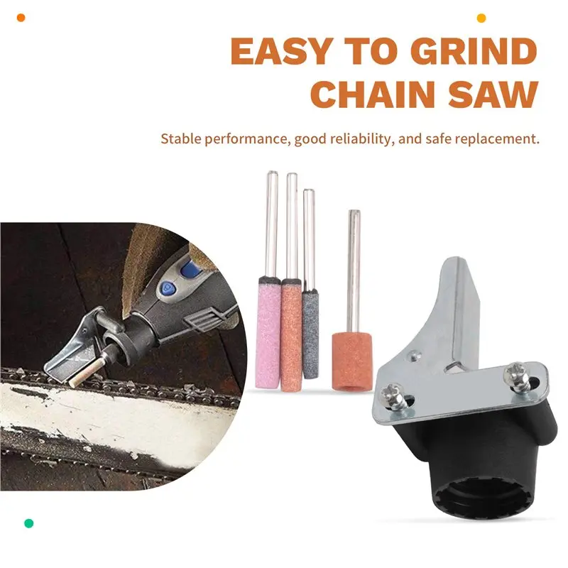 A04G-Attachment Kit For Sharpening Outdoor Gardening Tools,For Dremel Sharpening Kit For Dremel Tool Slow Cutting Chain Saw Blad