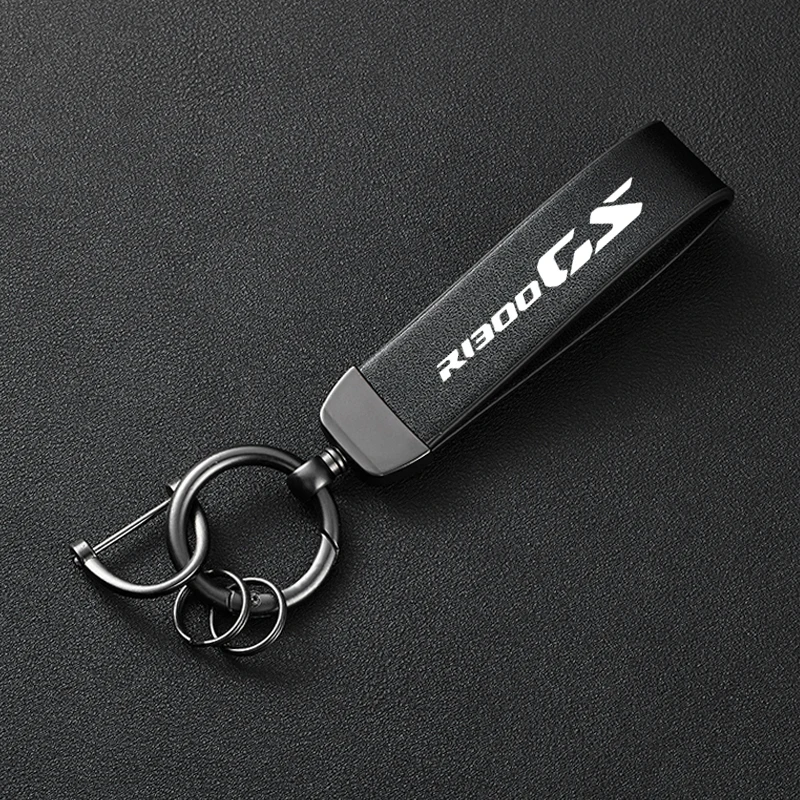 ل BMW R1300GS R1300 GS ADV 1300 GSA R 1300 GS مغامرة اكسسوارات عالية الجودة الجلود دراجة نارية حامل سلسلة مفاتيح كيرينغ