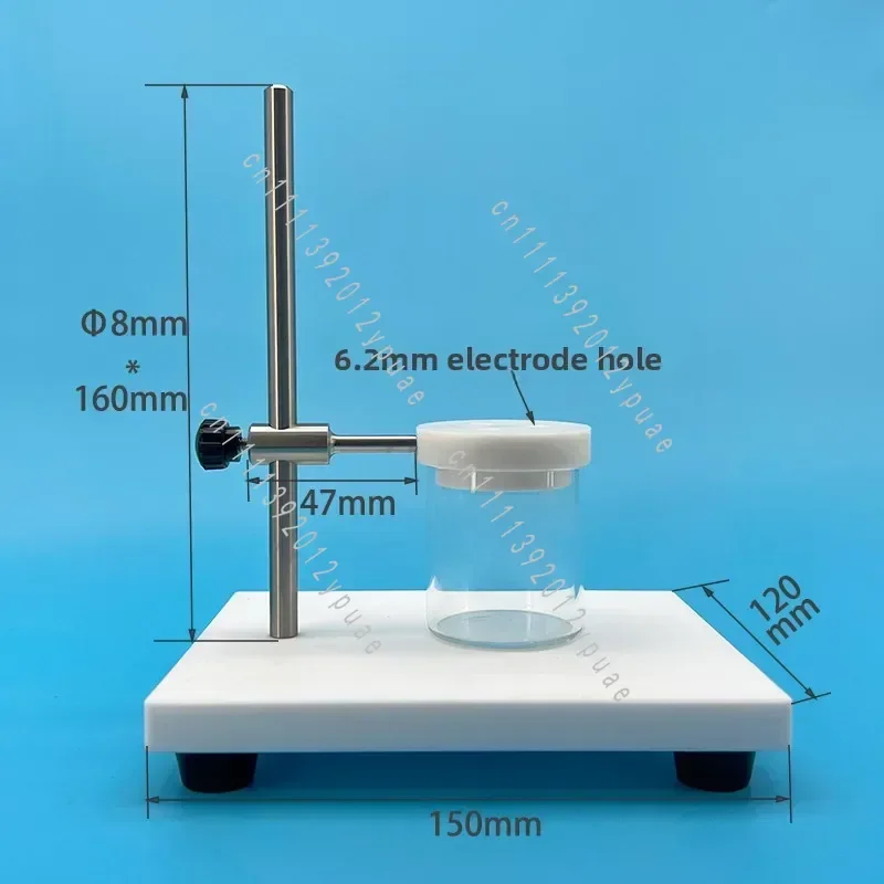 Stainless Steel Electrode Clamp Bracket, Fixed Holder for Three Electrode Electrochemical Electrolytic Cell