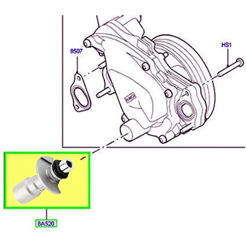 Engine Oil Cooler Inlet Connector Aluminum For Land Rover Sport LR4 Range Rover Water Hose Fitting LR028136 LR011997