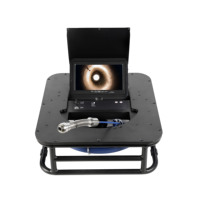 7'' HD Monitor Sewer Pipe Inspection Camera, 25MM Drain Sewer Pipeline Industrial Endoscope With 5000mA Battery
