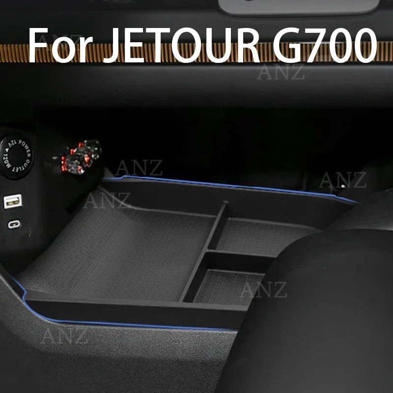 Center Console Armrest Storage Box For Jetour G700 2025+  with Divider Interior Storage Box Upgrade Interior Car Accessories