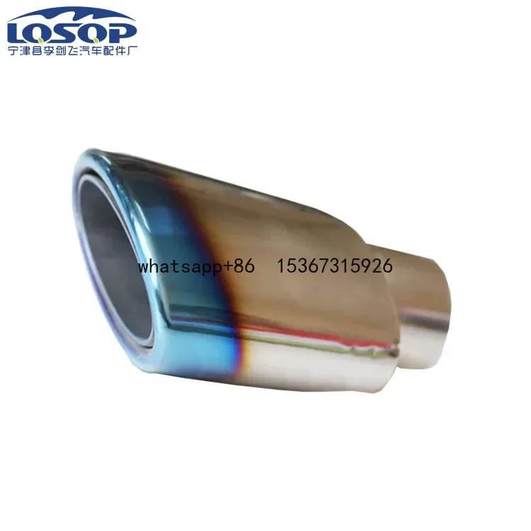 

Welding muffler directly from the manufacturer Automotive modification Exhaust pipe Cruze upgrade tail throat Double flat nozzle