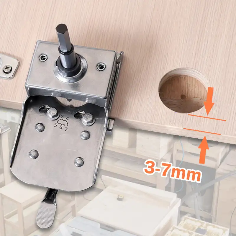 Concealed Door Hinge Jig 35mm Locking Cabinet Hinge Jig Hinge Drilling Jig Guide Puncher Locator Hole Drilling Positioning Tool