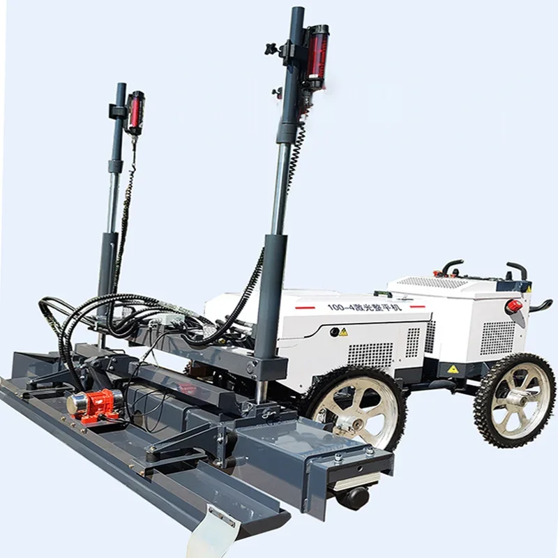 Ride-on Four-wheel Infrared Leveling & Paving Machine for Cement Roads, Ride-on Laser Screed
