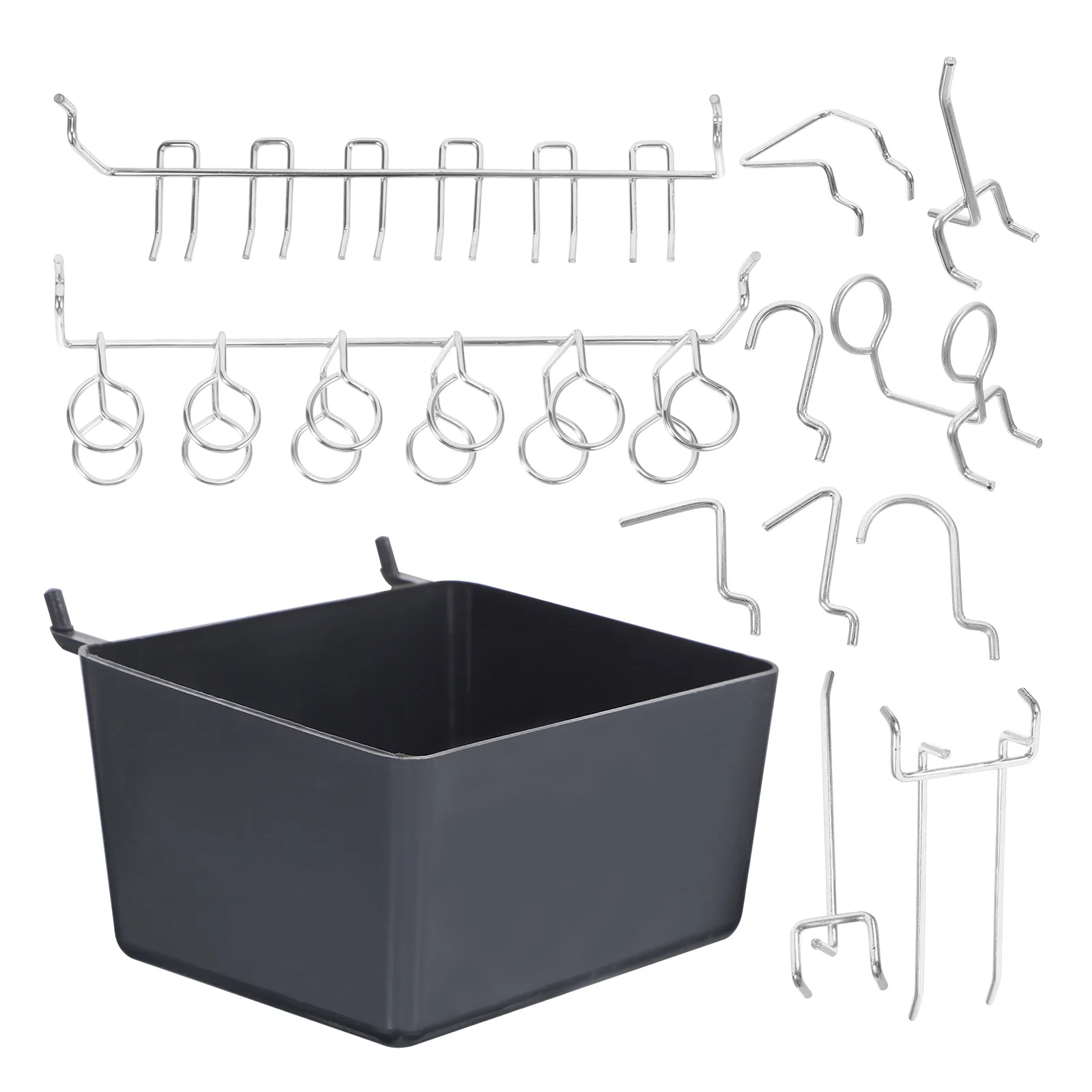 

80pcs Pegboard Set Pegboard Accessories Sturdy Iron Plastic Hangers Garage Tool Organization Workshop