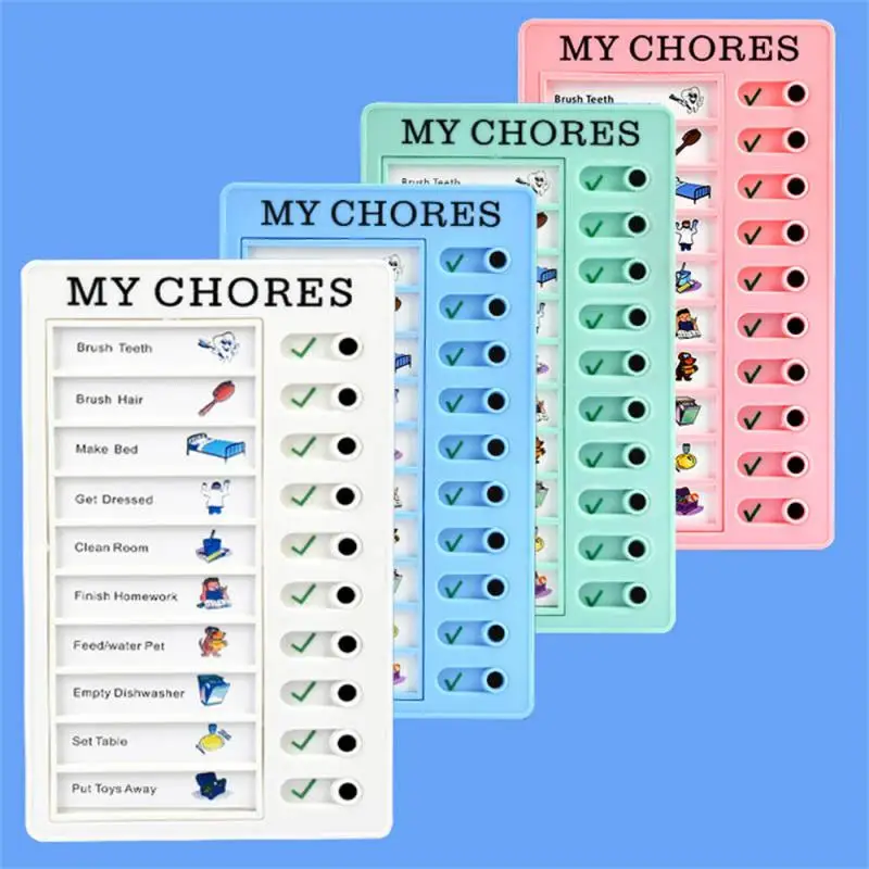 Imagem -05 - Placa de Planejamento de Tarefas Diárias Destacável Chores Checklist Board Memorando de Parede Plástico Multiuso