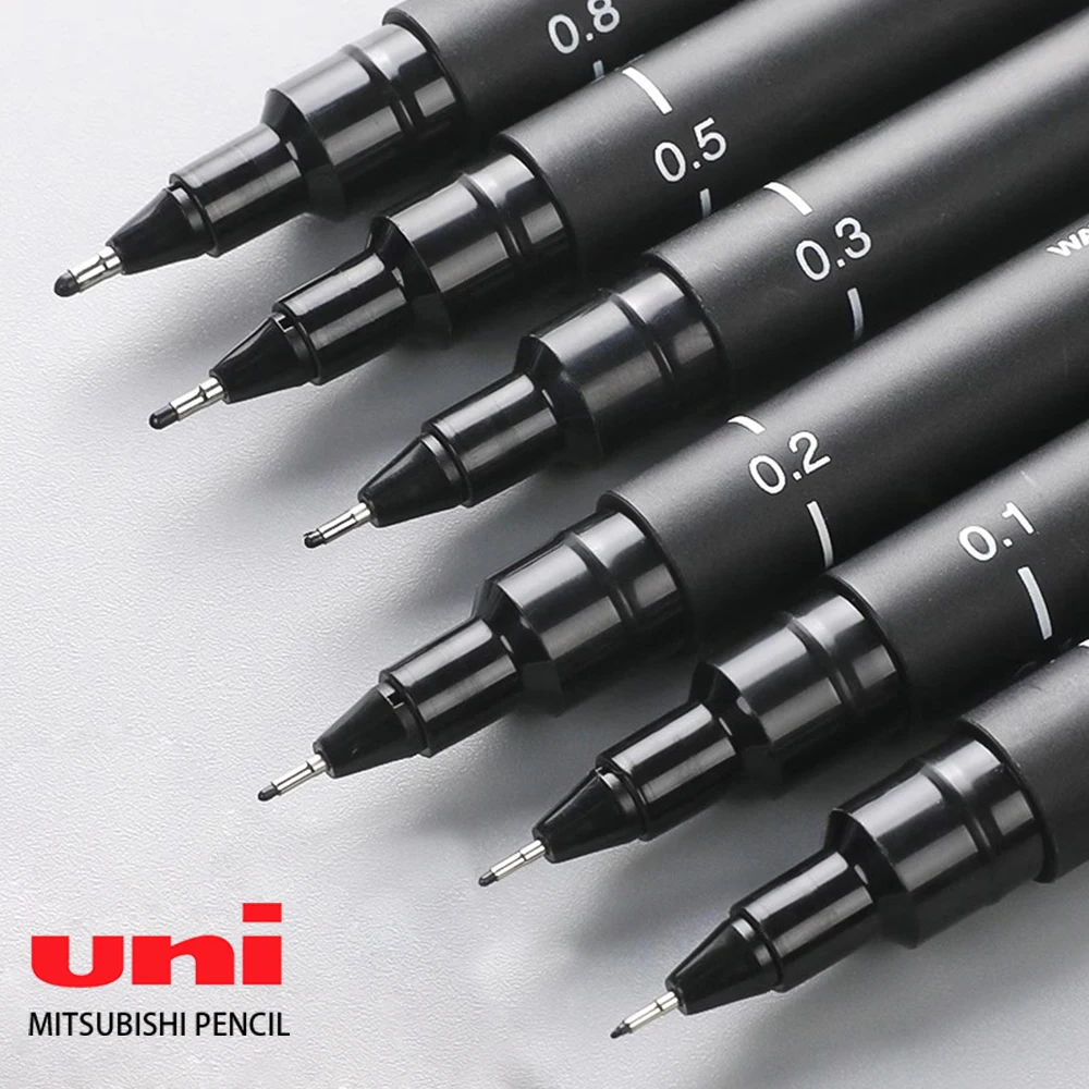 

1Pcs UNI Syringe Pen PIN-200 Full Needle Manga Design Hand Sketching Outline Pen Waterproof Tracing Gel Pen Drawing Art Supplies