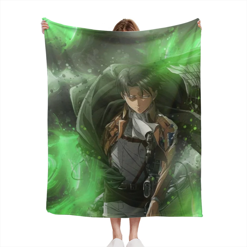 

Attack on Titan Light Blanket Flannel Warm Throw Nap Knee Blankets Warm Winter