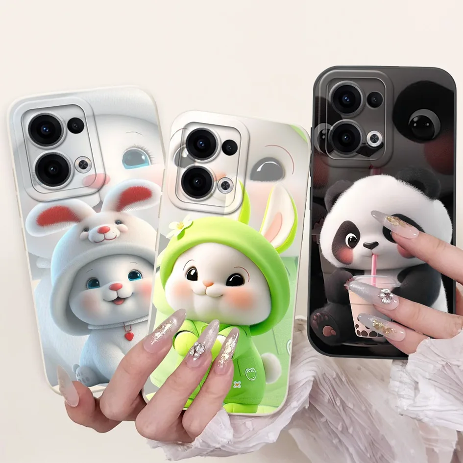 For OPPO Reno 13 Pro Case Reno13 Pro 5G Cover CPH2689 CPH2689 Cute Panda Matte Phone Case For Reno13Pro Reno 13Pro Protect Cover