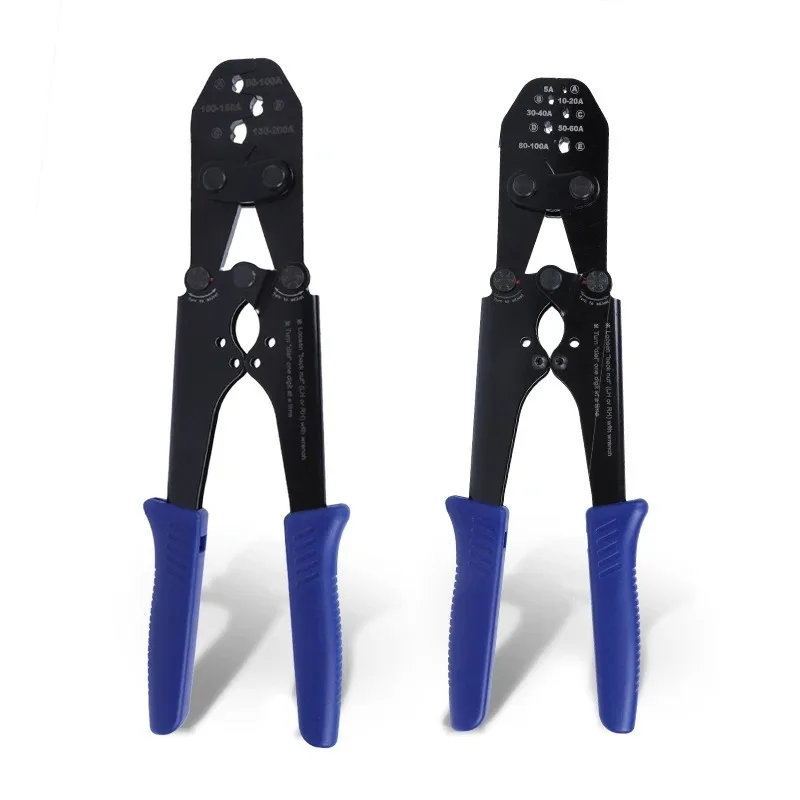 2-in-1 Crimp & Cut Terminal Crimping Tool for Battery Lugs, Open Barrel Terminals & Cylinder Plugs, Fits 4-30mm² Wires