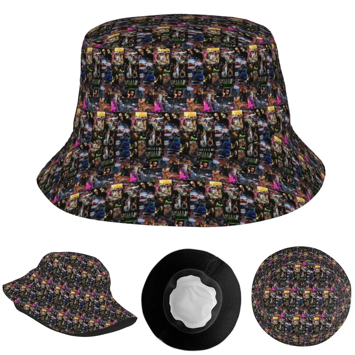 

Fast And Furious Collage Bucket Hat Panama Hat Children Bob Fisherman Hats For Summer Fishing Caps Unisex