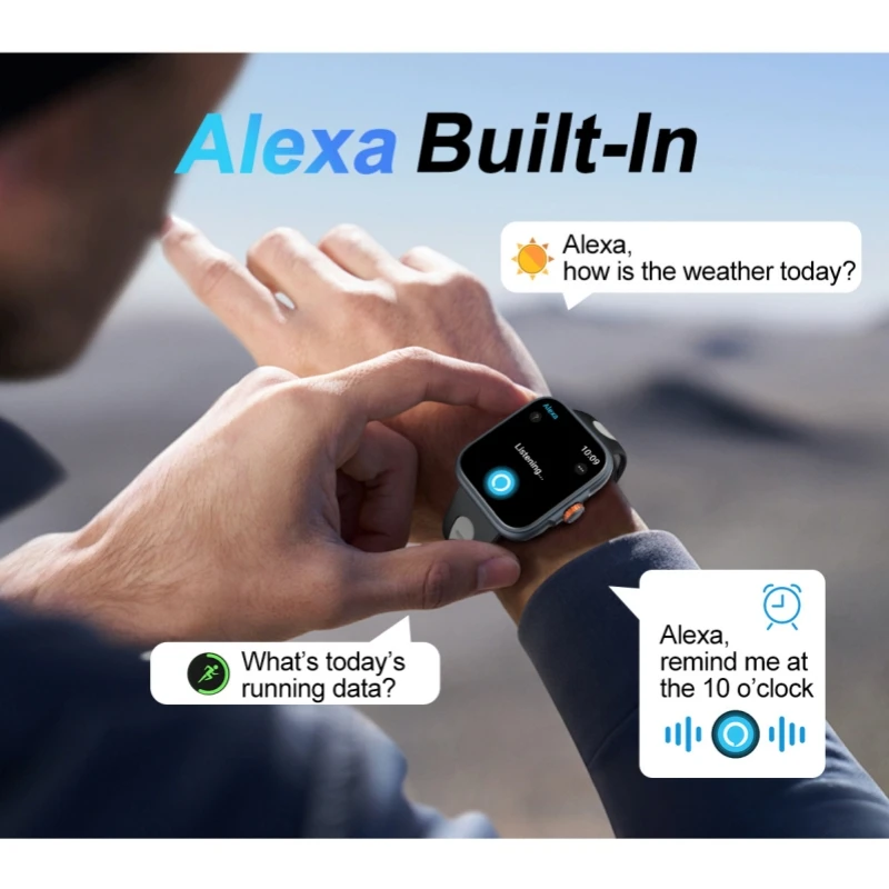 S216 SmartWatch GPS Bluetooth Calling Alexa Built-In 1.78'' AMOLED Screen waterproof Sports Health Monitoring Smart Watch Gifts