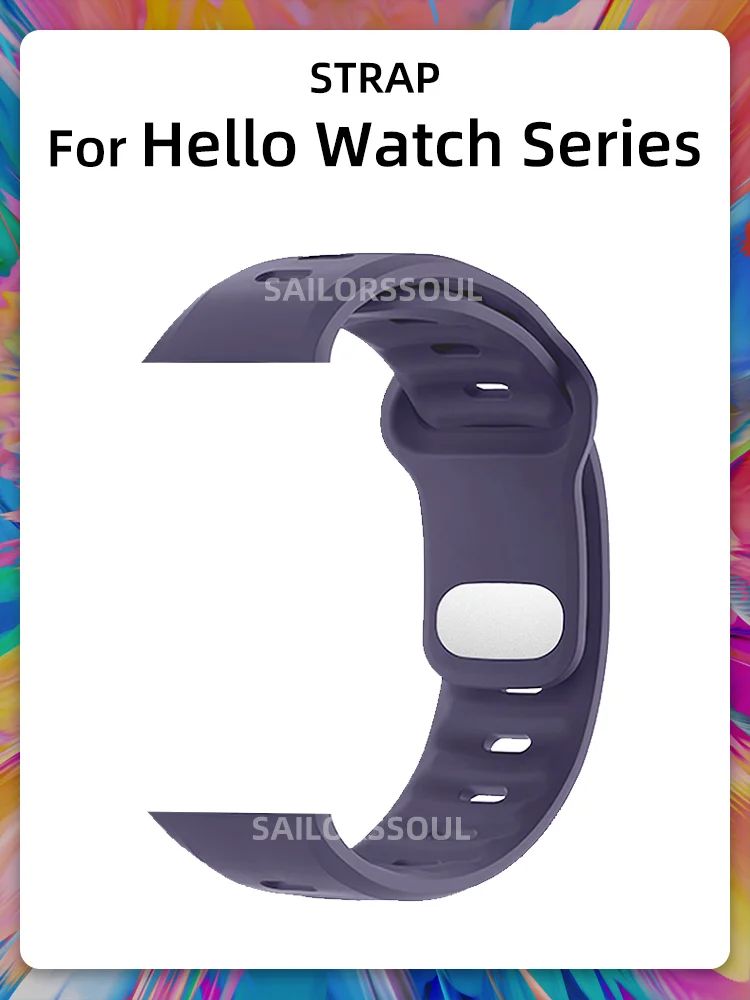 

Силиконовый ремешок для смарт-часов H15 Ultra, H14, H13 ULTRA, H13, H12 PRO, Hello Watch 3 Pro, для мужчин и женщин, водонепроницаемый, спортивный браслет для активного отдыха