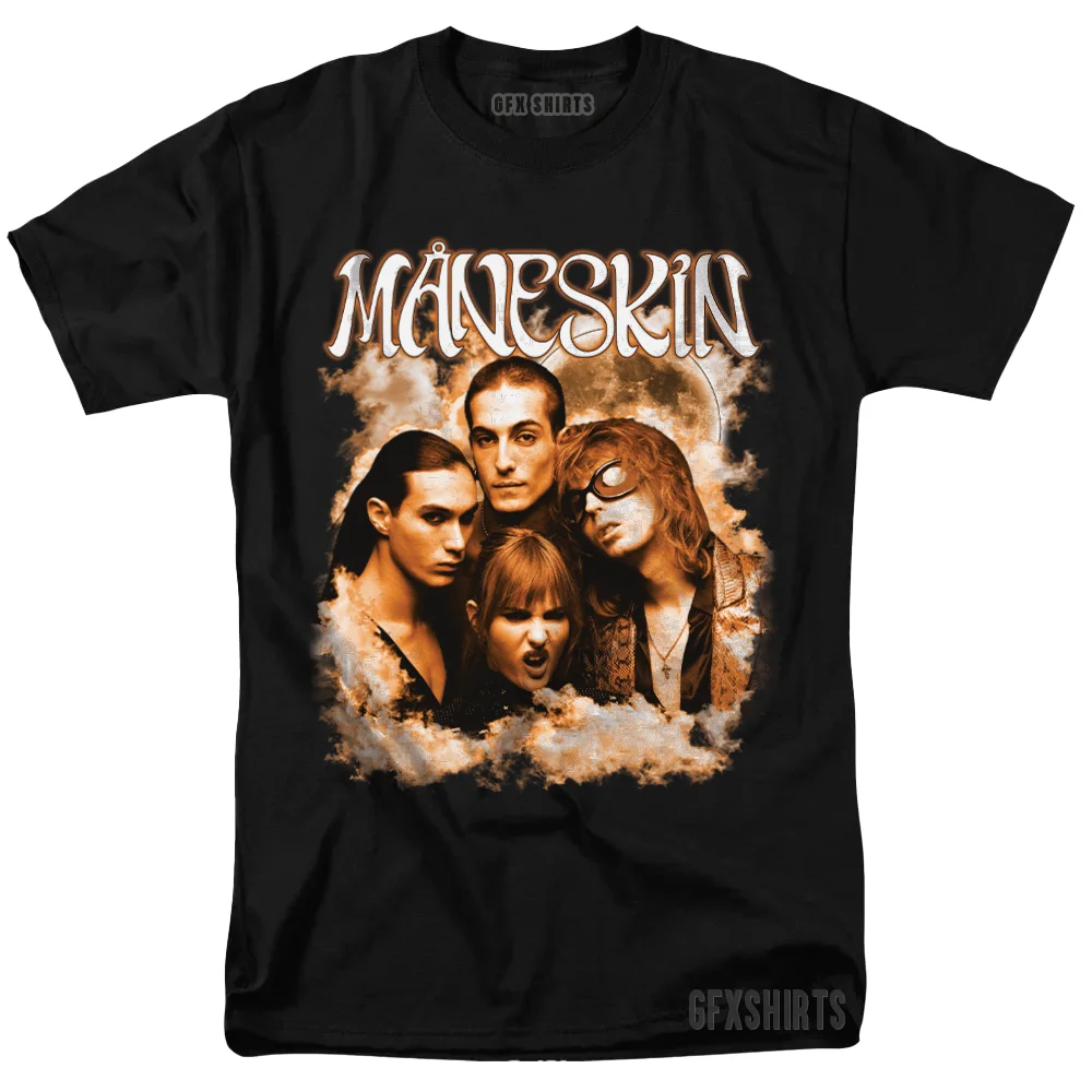 Maneskin Shirt Concert Tour Merch Graphic Design T-Shirt