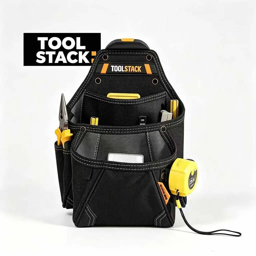 TOOLSTACK Single Bag Woodworking Bag Exquisite Stitching Wear Resistant Woodworking Bag Portable Multi Functional Tool Kit
