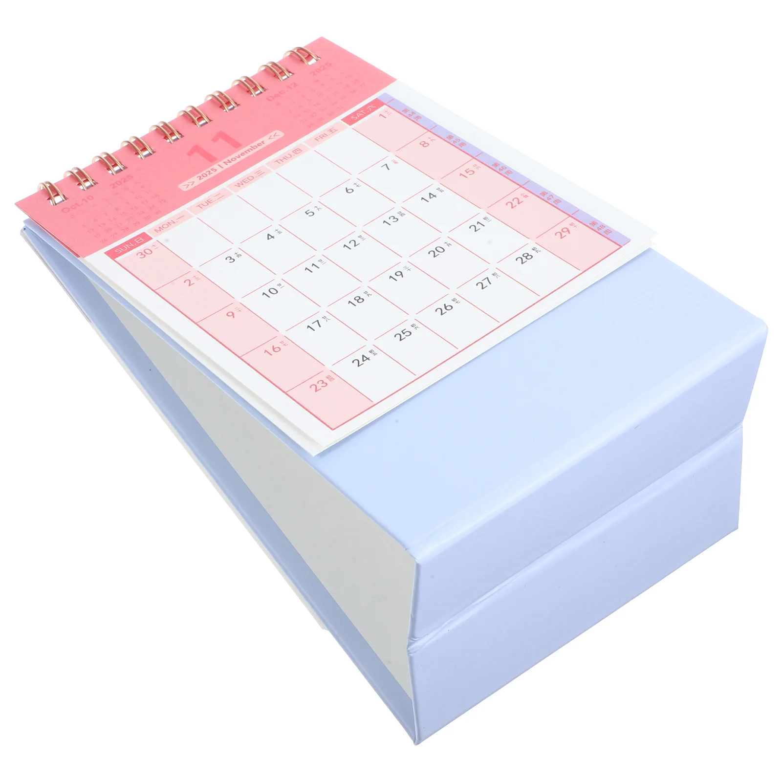 Calendrier de bureau portable, fournitures pour la maison, support de table, calendriers, utilisation 03, mois, petit papier, décoration de bureau, ménage, 2025