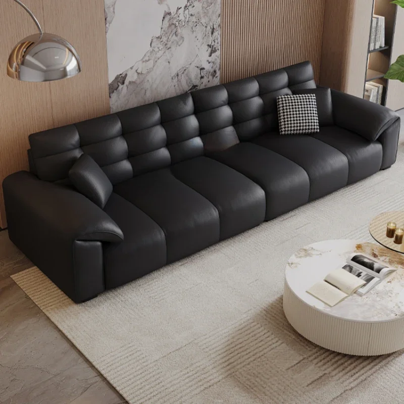 Elegant Living Room Sofa L Shape Minimalistic Chaise Lounge Lazy Puffs Sofa Sectional Nordic Lazy Meuble Salon Home Furniture