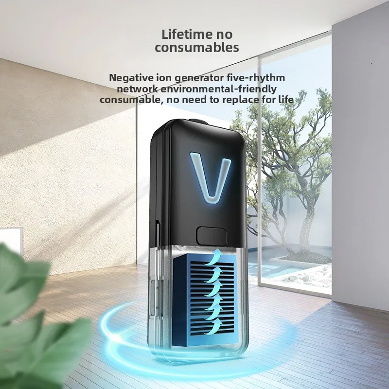 Mini Neck Negative Ion Air Purifier Portable Dust Removal To Remove Second-hand Smoke Allergens