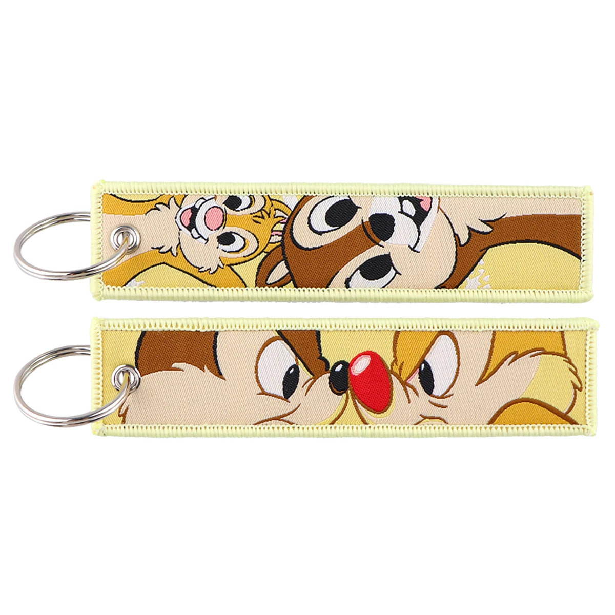 

Embroidered Cartoon Keys Tag Keychains for Women Keyring Japanese Anime Car Keys Fashion Jewelry Accessories