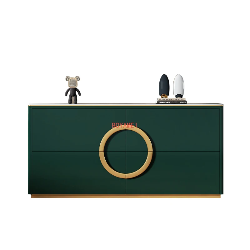 

Luxury sideboard designer's home-use rock board entrance porch multifunctional art decoration storage partition