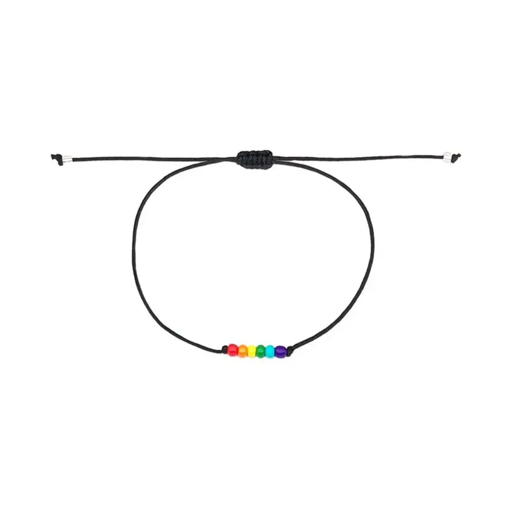 3 개/대 러브 하트 커플 Prided 팔찌 다채로운 Boho 레인보우 페르시 팔찌 터키어 매력 핸드 쥬얼리