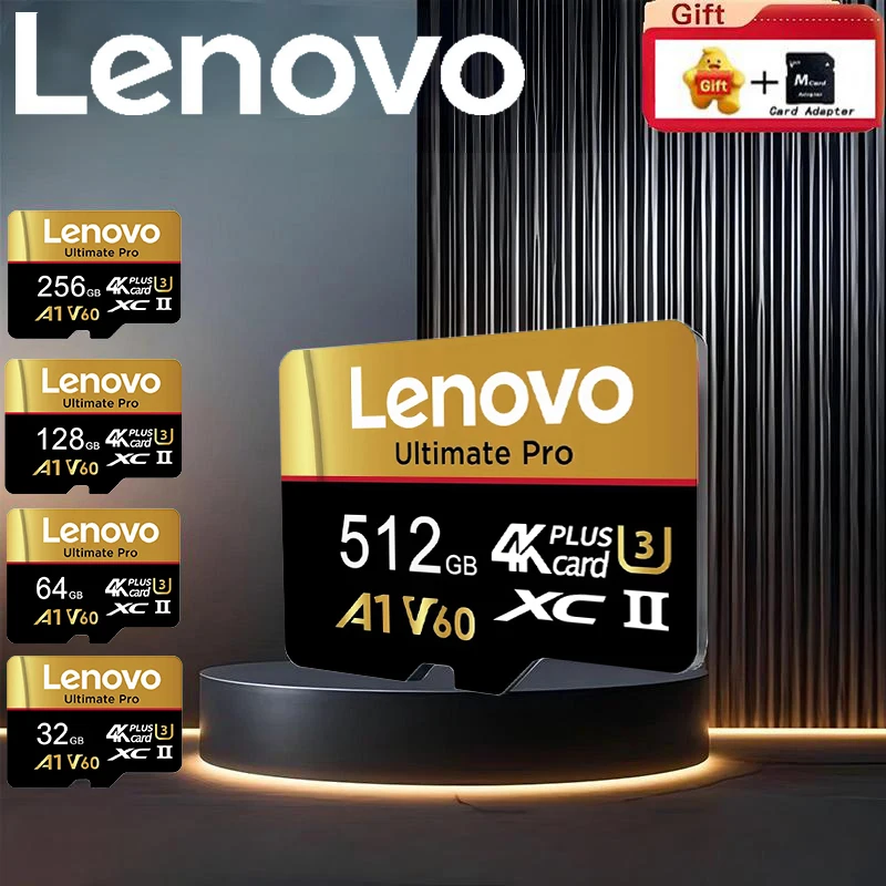 V30 Industrial Lenovo TF Cards 512GB Memory Card SD Cards Micro TF SD 256GB Class 64GB 8K for PC / Drone / Smartphone