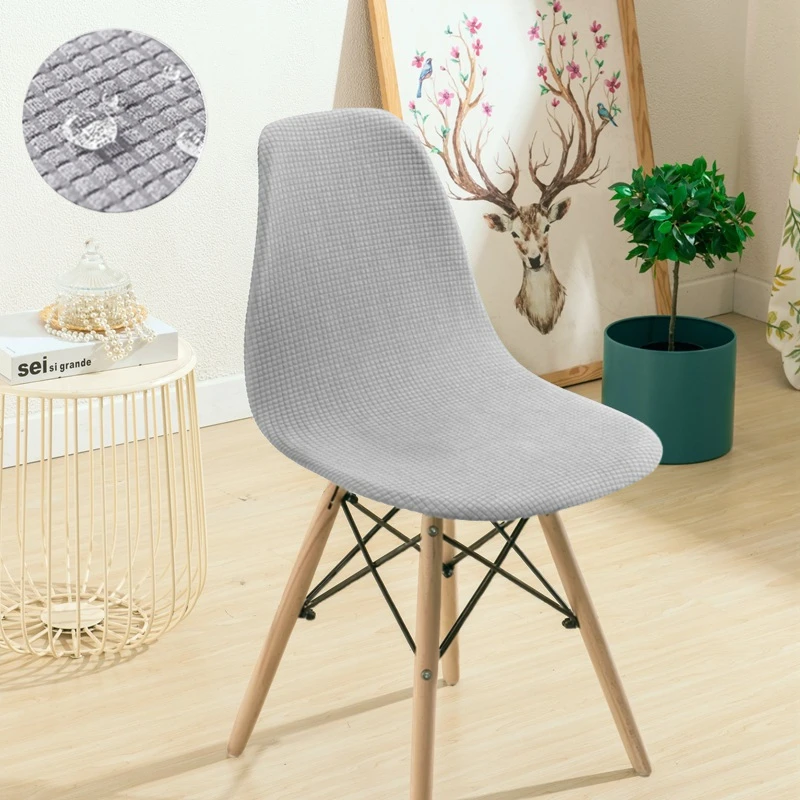 1/4/6 Stück Familienpackung Muschel-Stuhlhusse Wasserdichter Eames Sitzbezug Dünn für den Sommer Esszimmer Schmutzabweisend Abnehmbarer Hockerbezug