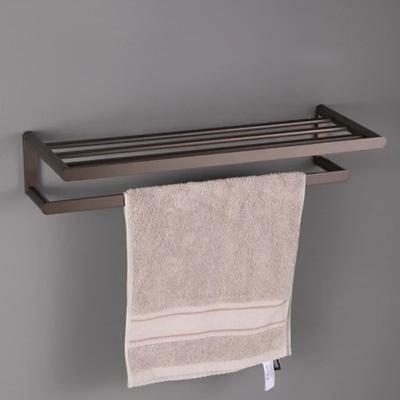 Floating Wall Towel Rack Stainless Steel Towels Racks Multipurpose Towel Holder Modern Towels Holders Bathrooms Accessories