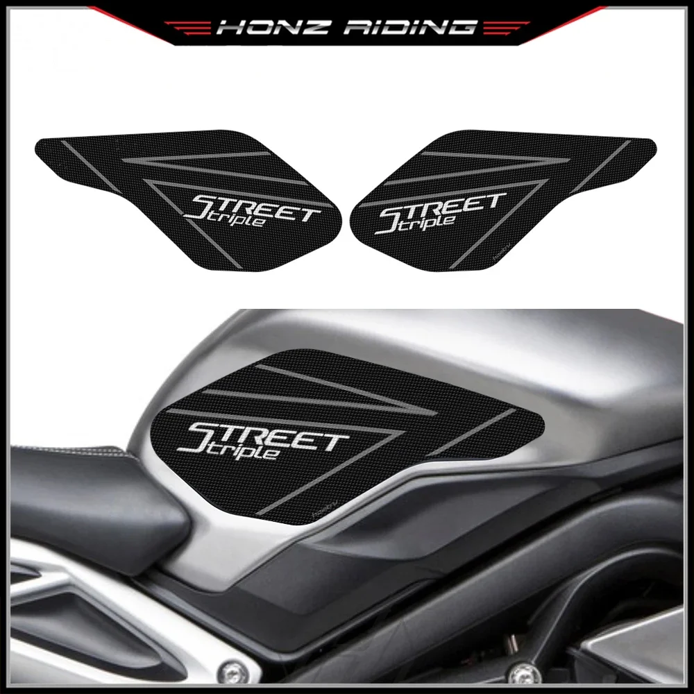 

For Triumph Street Triple 2013-2022 Sticker Motorcycle Accessorie Side Tank Pad Protection Knee Grip Mats