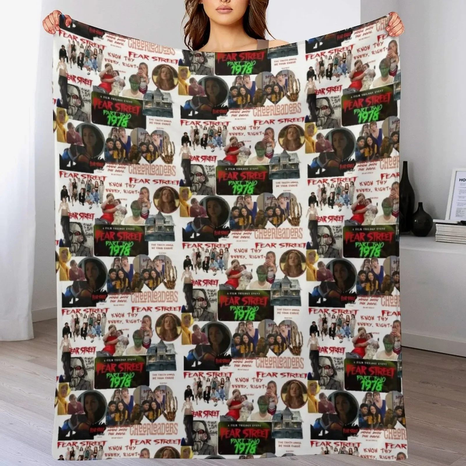 

Fear street Throw Blanket Plaid Large For Baby Thins Blankets