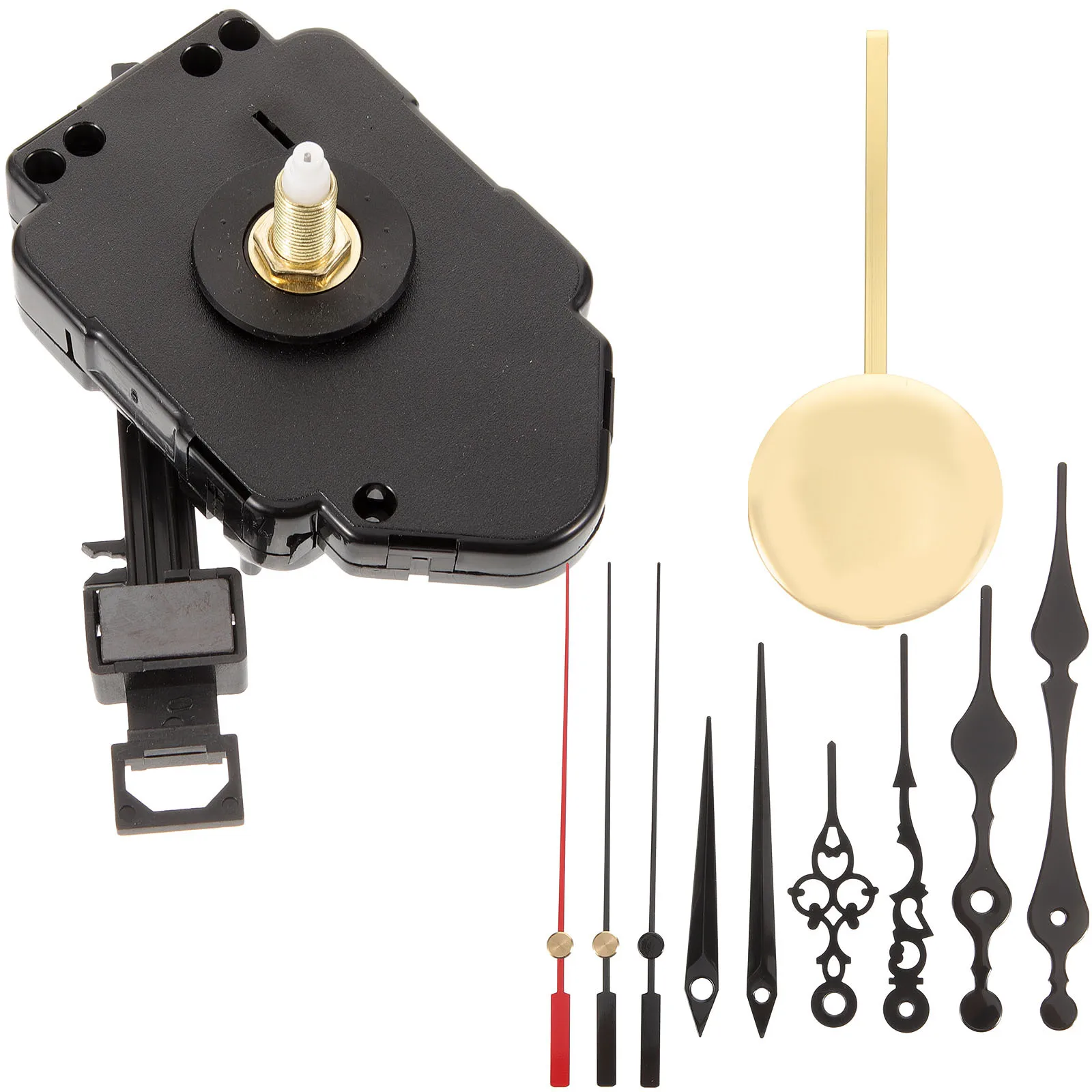 

1Set Clock Movement Mechanism Kit Sturdy Iron Plastic DIY Pendulum Wall Clock Replacement Parts for Repairing Making Silent