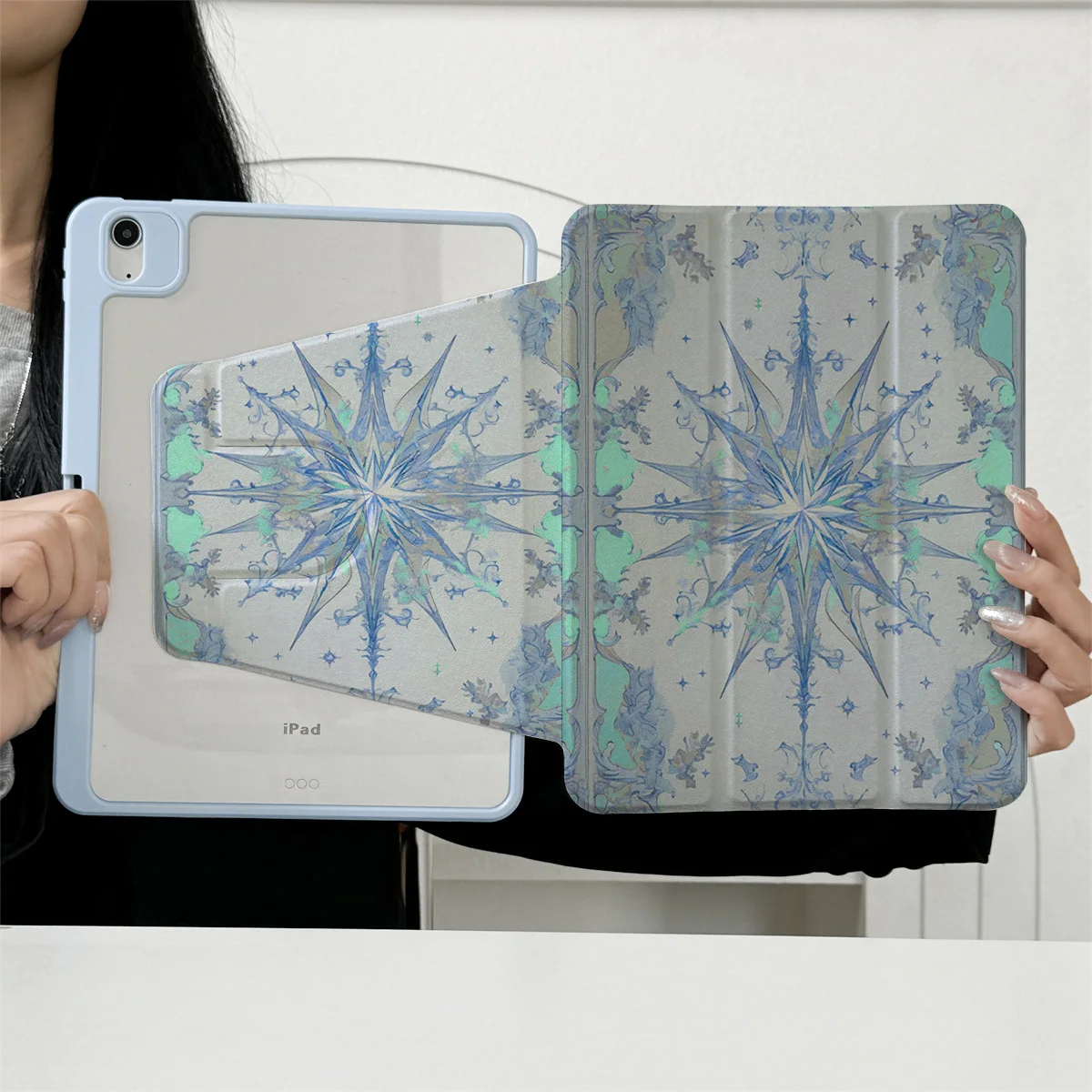 

360 ° Rotating Foldable Case to Easily Protect Your Pad: Compatible with iPad Air 6,Air 5,4,10,2024,air m3/a16 2025