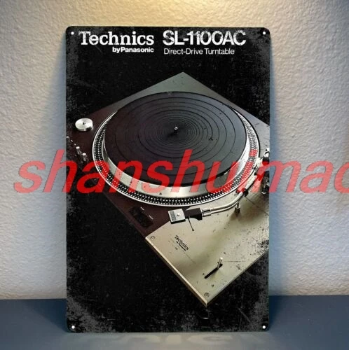 Technics Sl-1100ac Turntable Vintage Stereo Hi-Fi Metal Poster -20x30cm Sign