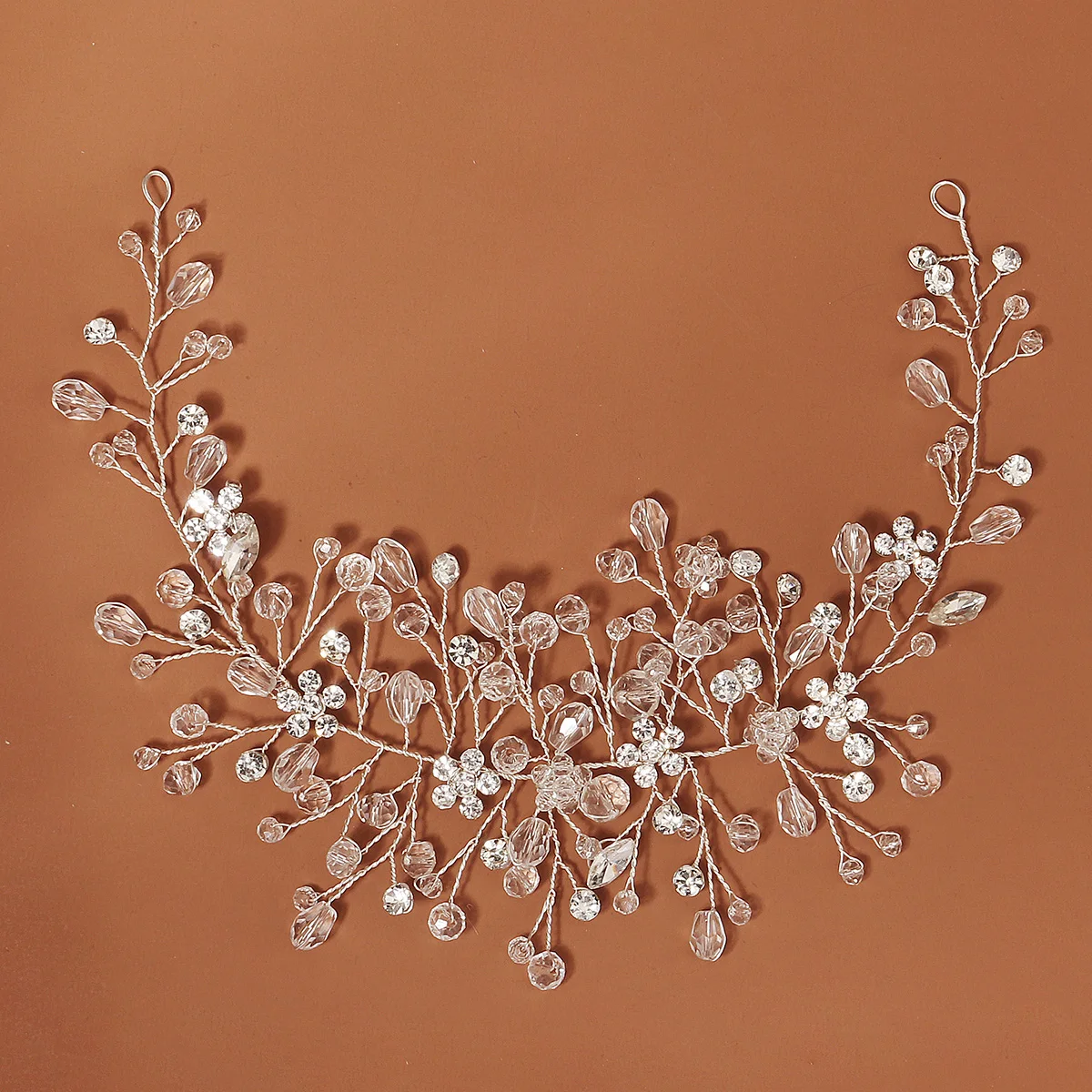 Fashionable Flower Headband Luxurious Crystal Versatile Women's Hair Accessories European and American Niche Accessories