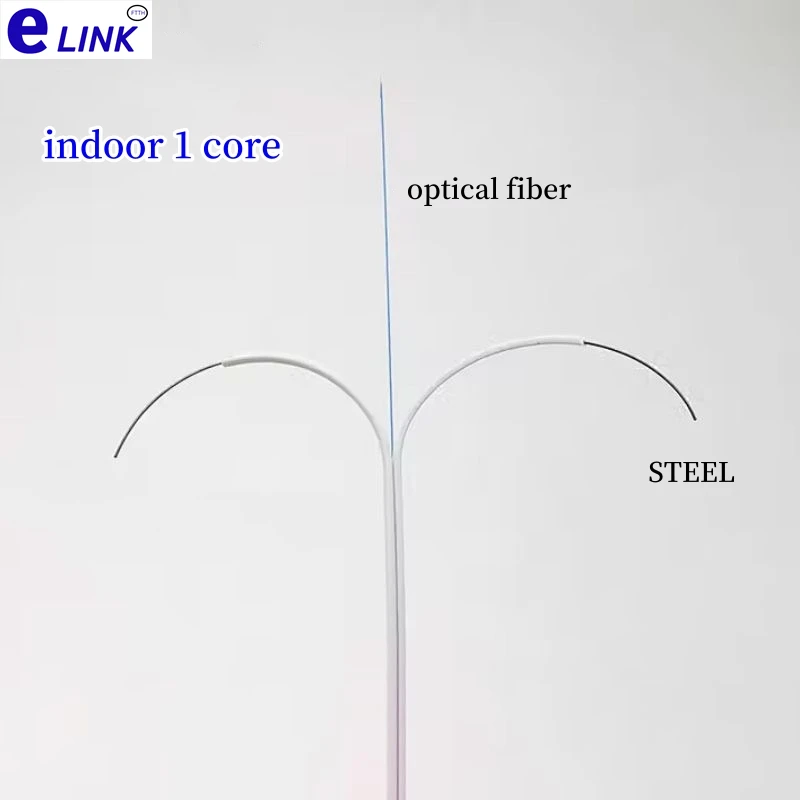 Fiber optic cable for home decoration 100m indoor outdoor single-mode ftth wire pre embedded broadband for household use