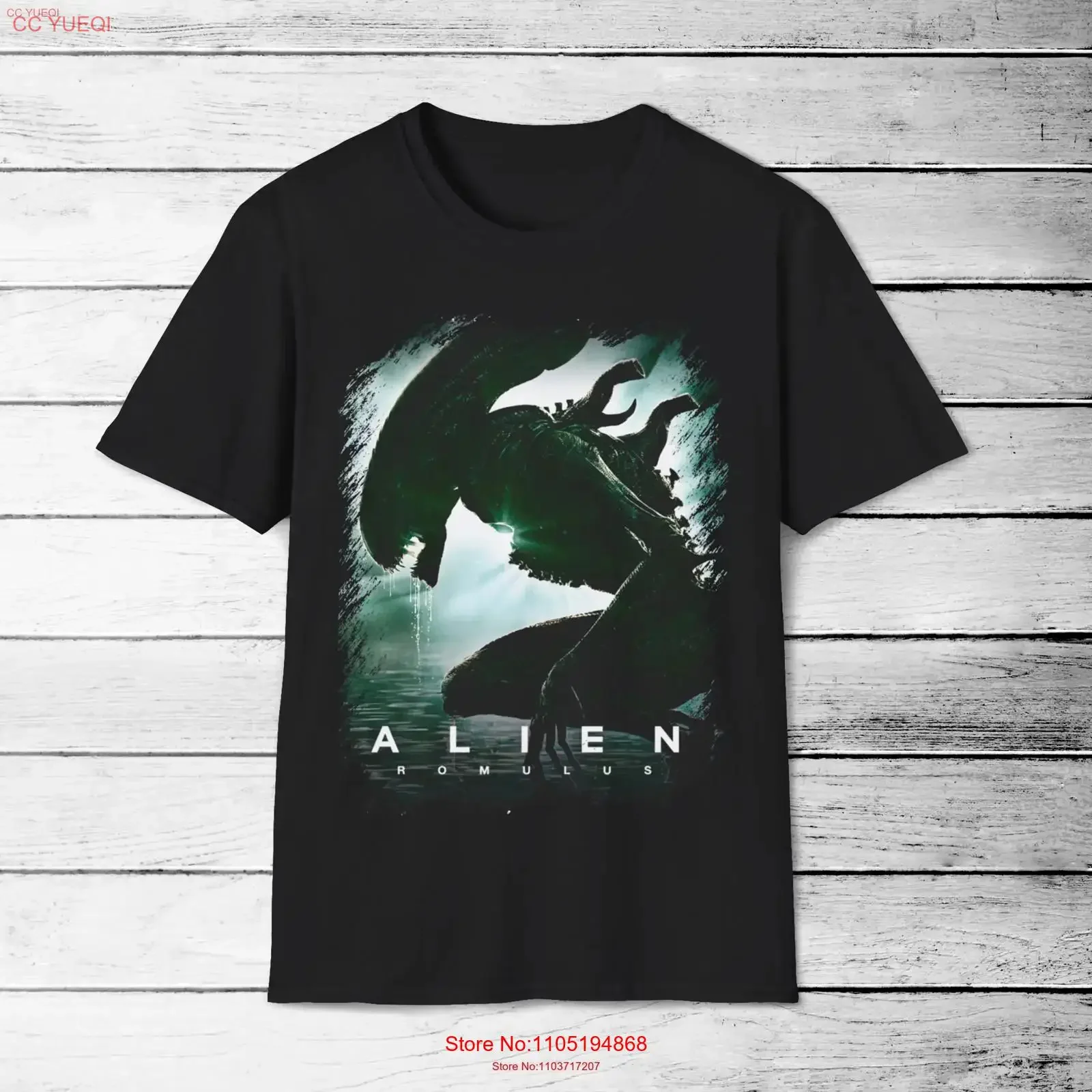 Softstyle T Shirt Alien Romulus facehugger Xenomorph vintage Washed Slightly fashion homme Comfortable Unisex Breathable