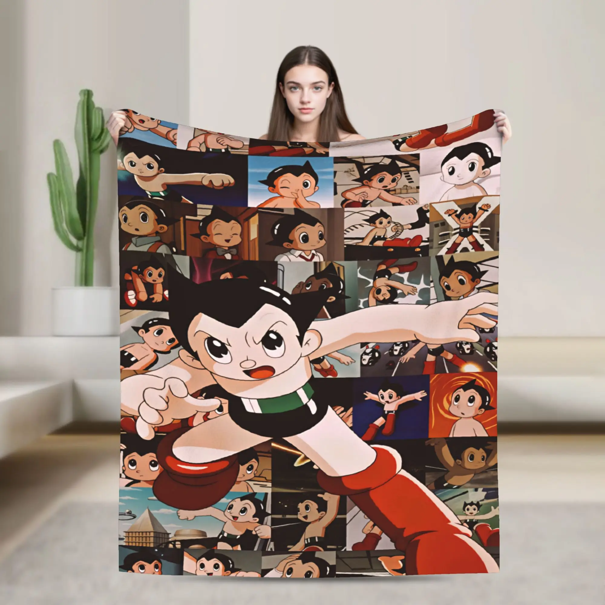 Astro Cartoon Boy Blanket Quality Super Soft  Throw Blanket Autumn Picnic Bedroom Funny Bedspread