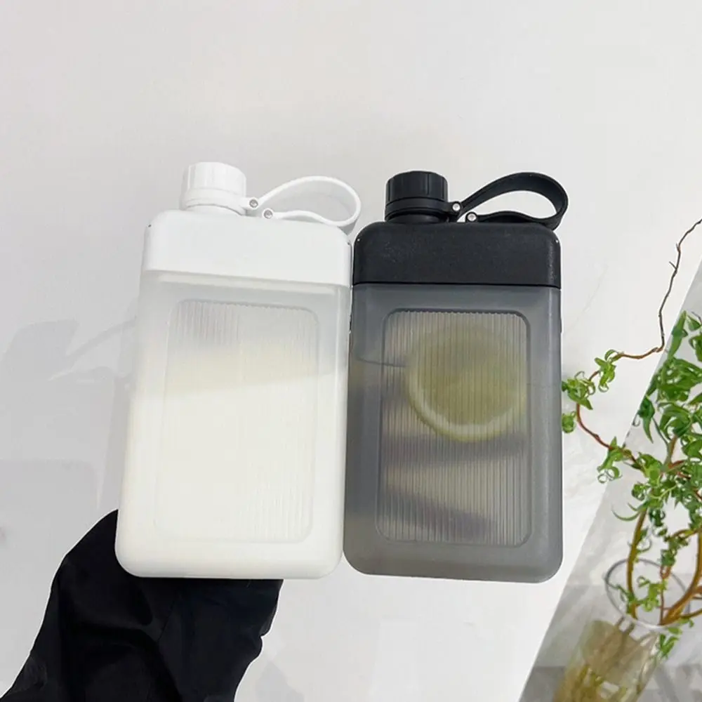 450ML Portable BPA Free Sports Flat Water Bottle Drink Bottle Plastic Juice Cup