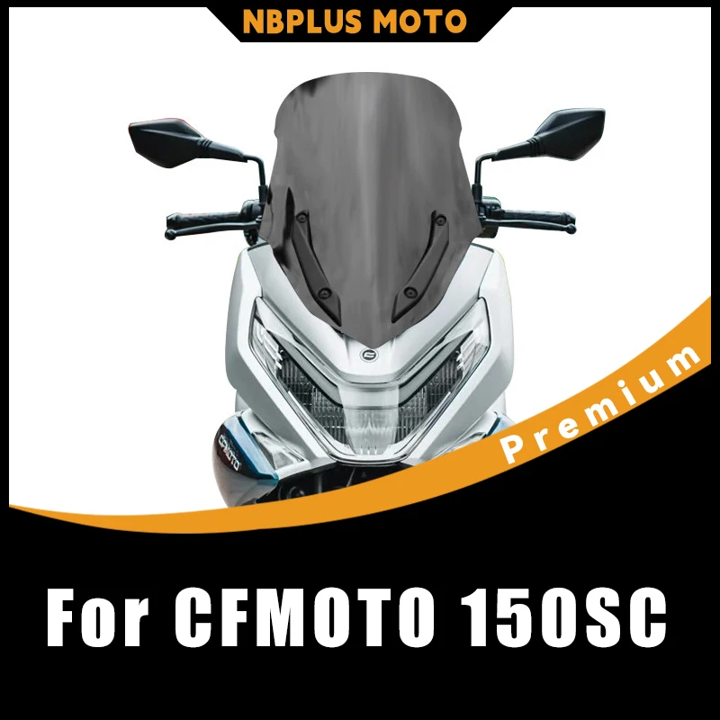 【Premium】For CFMOTO 150SC TMAX Style Windshield Tall Front Windscreen Mod Parts