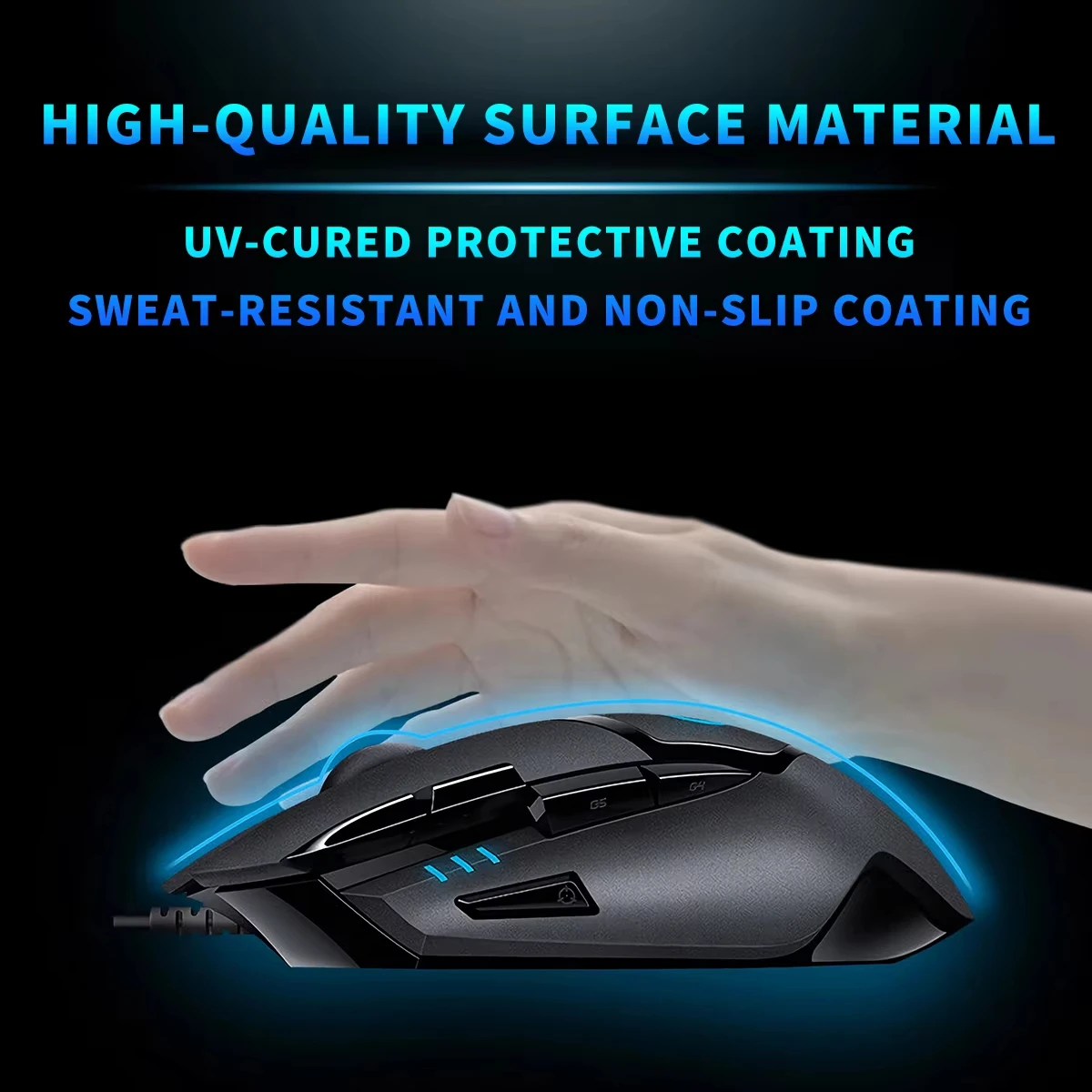Logitech G402 Budget Wired Gaming Mouse 4000 DPI 8 Programmable Buttons Fusion Engine Affordable Esports Mouse for PC Laptop