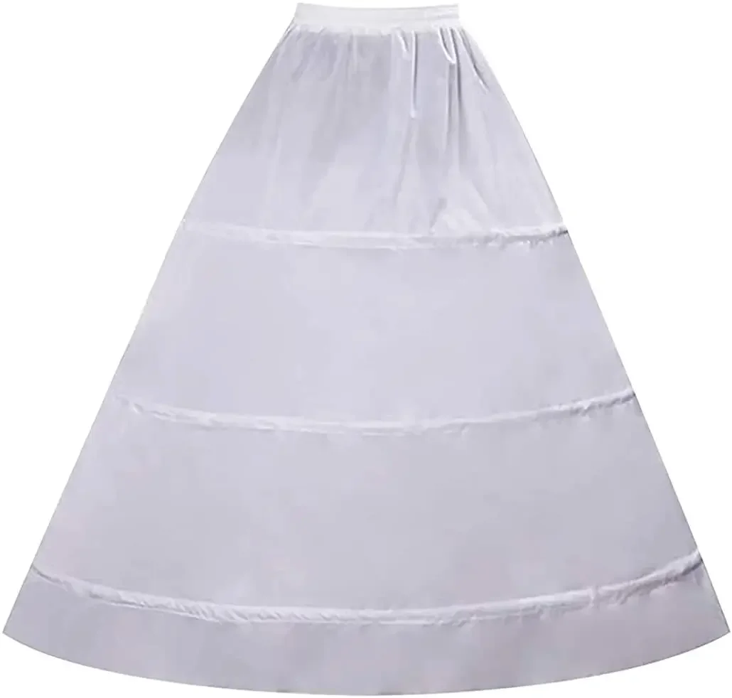 High Quality Factory Bridal White Puffy Wedding Dress Bridal Petticoats