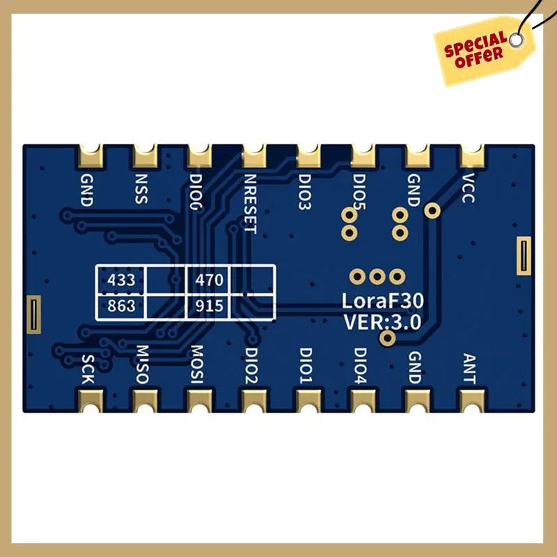 Беспроводной модуль Lora Lora1278f30, 1 Вт, высокая мощность, передача данных на большие расстояния, 400-460 МГц