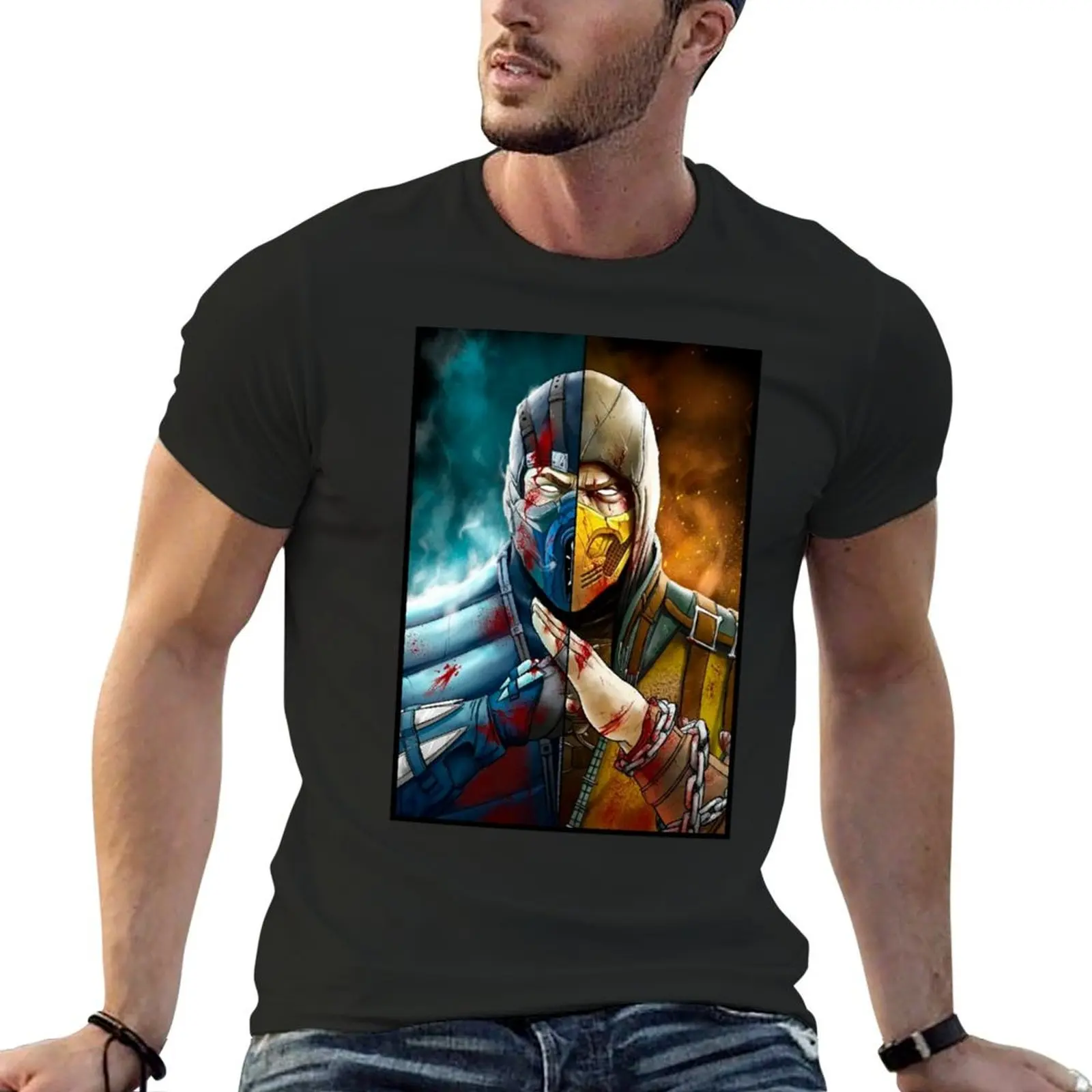 

Mortal Kombat Mortal Enemy T-Shirt vintage clothes baggy shirts street wear plain funny t shirts for men