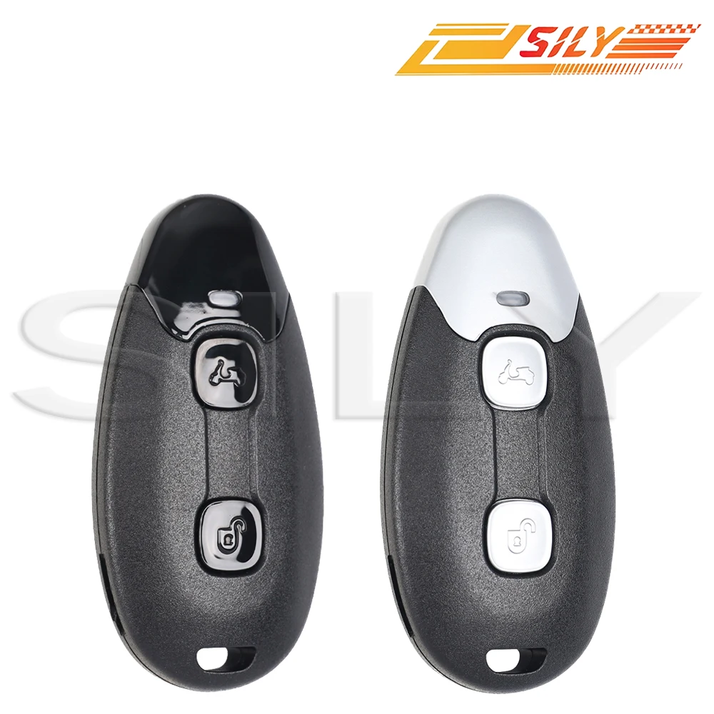 

SILY Piaggio Motorcycle Smart Remote Key 433 MHZ FSK CHIP ID4A For Piaggio Vespa GTS300 Keyless Go Black Or Silver