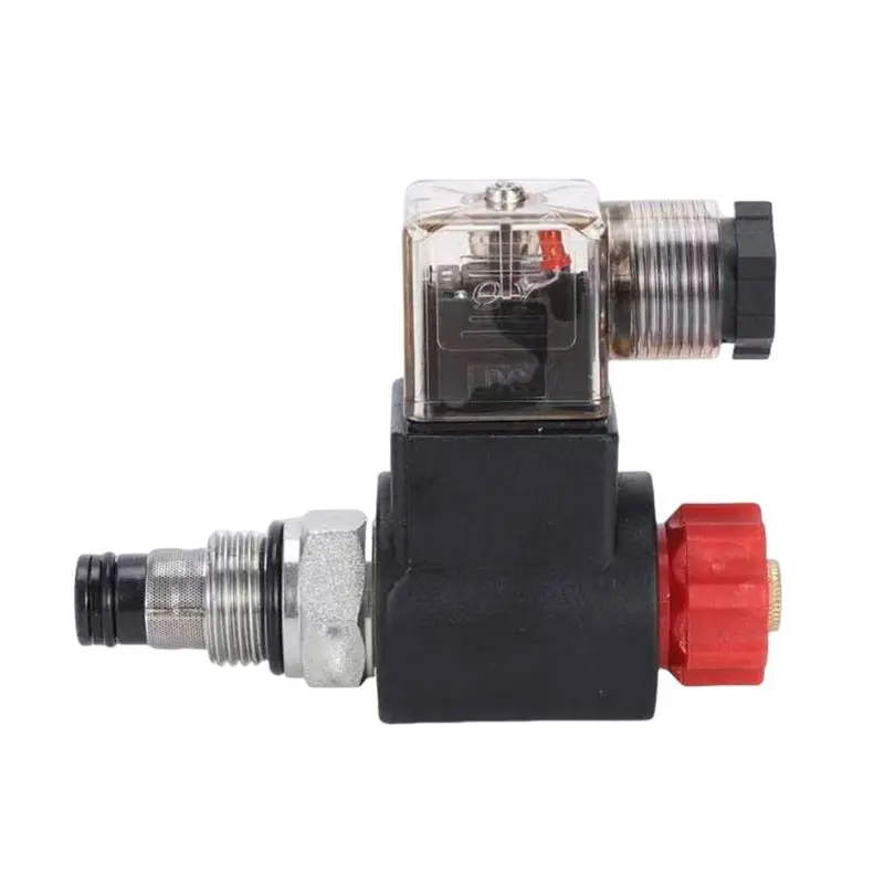 ABAE-Hydraulic Threaded Solenoid Valve, Pressure Relief, 2 Position 2 Way Normally Closed, DHF08-220H (LSV08-2NCPM, DC12V)