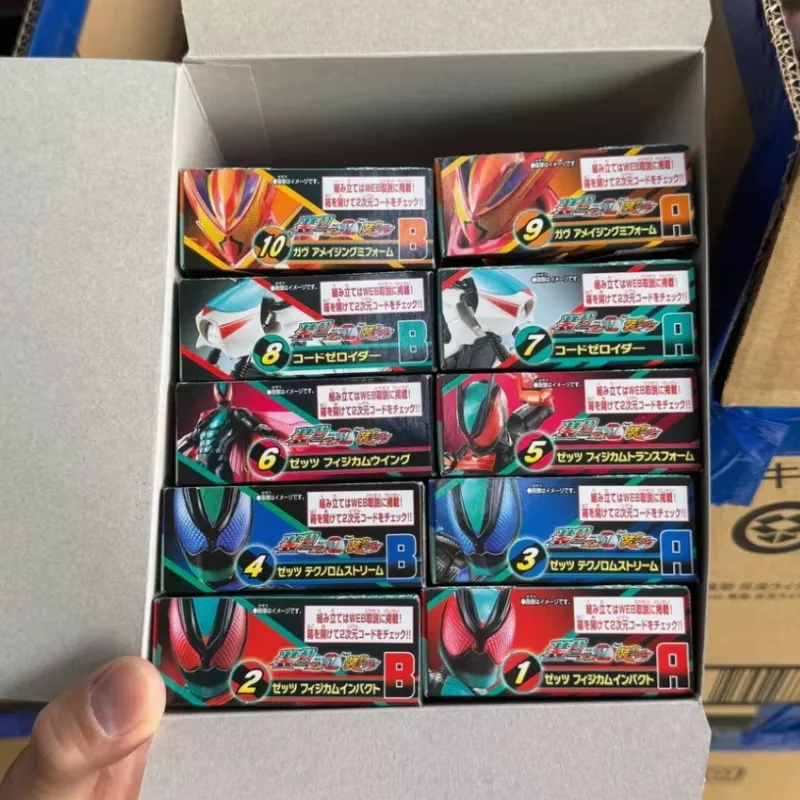 Genuine Bandai Kamen Rider Shokugan Toys Zeztz Zzz Sou Dou Series Agt 01 Anime Figure Gavv Action Model Desktop Decoration Gifts