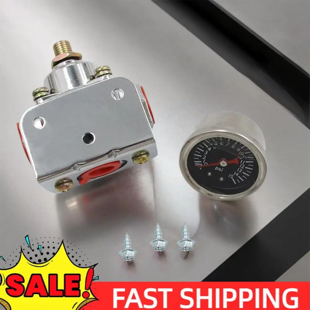 

Fuel Pressure Regulator with Gauge Carburetor Fuel Pressure Regulator Zinc Alloy for Carburetor Carb 1-4 PSI 12-804 Replacement