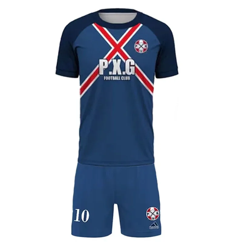 Japanese Anime Blue Lock P.X.G Jersey Football Uniform Rin Shidou Cosplay T-shirt Shorts Men's and Women's Casual Sports Suit